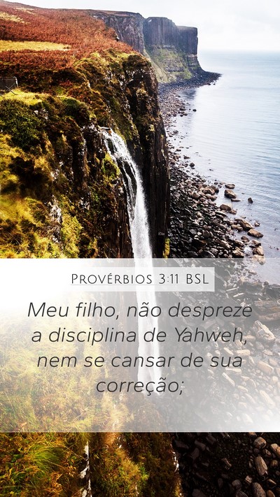Provérbios 3:11 BSL Bible Verse Image