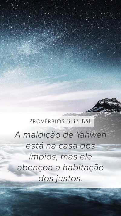 Provérbios 3:33 BSL Bible Verse Image