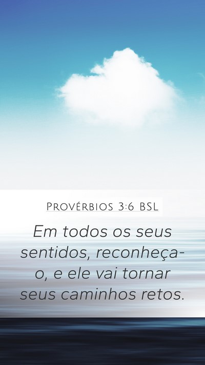 Provérbios 3:6 BSL Bible Verse Image