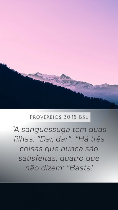 Provérbios 30:15 BSL Bible Verse Image