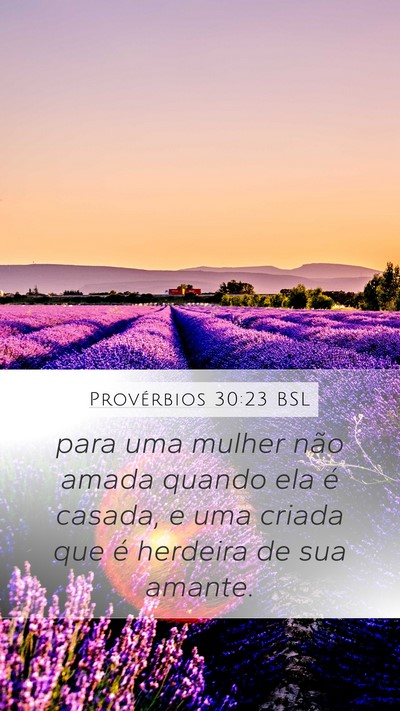 Provérbios 30:23 BSL Bible Verse Image
