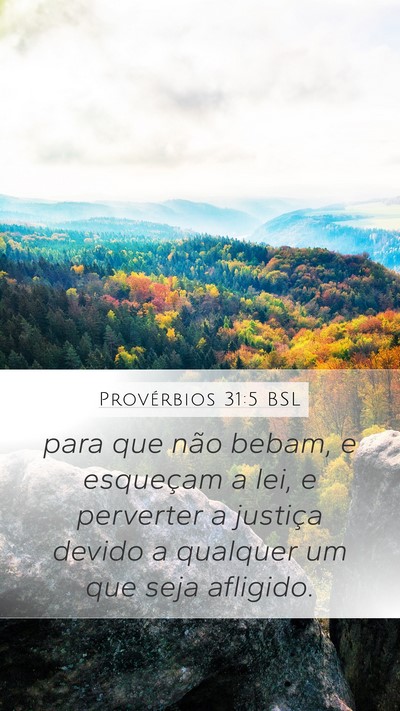 Provérbios 31:5 BSL Bible Verse Image
