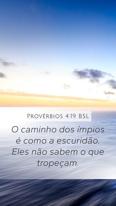 Provérbios 4:19 BSL Bible Verse Image