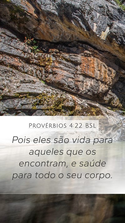 Provérbios 4:22 BSL Bible Verse Image