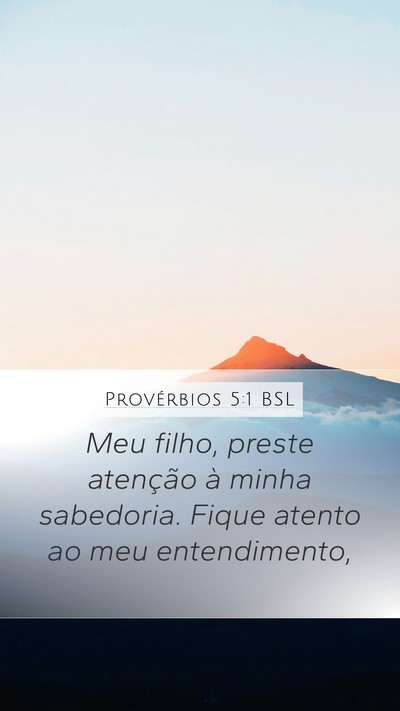 Provérbios 5:1 BSL Bible Verse Image