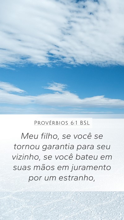Provérbios 6:1 BSL Bible Verse Image