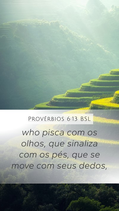 Provérbios 6:13 BSL Bible Verse Image