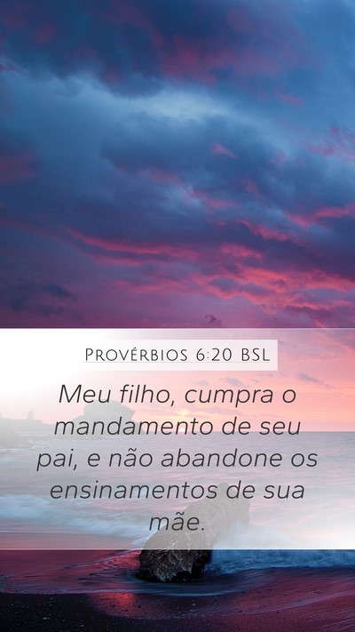 Provérbios 6:20 BSL Bible Verse Image