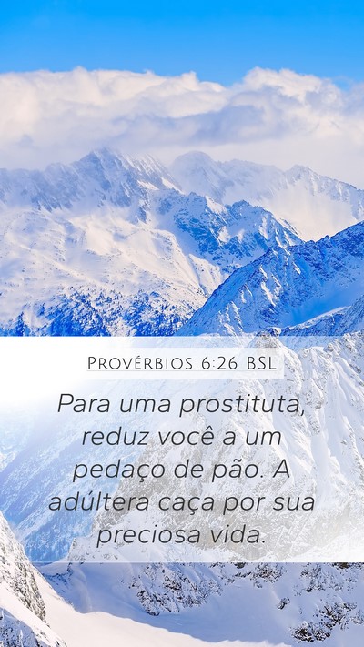Provérbios 6:26 BSL Bible Verse Image