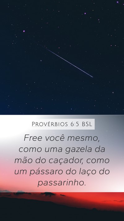 Provérbios 6:5 BSL Bible Verse Image