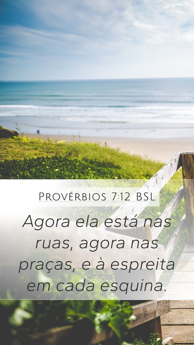 Provérbios 7:12 BSL Bible Verse Image