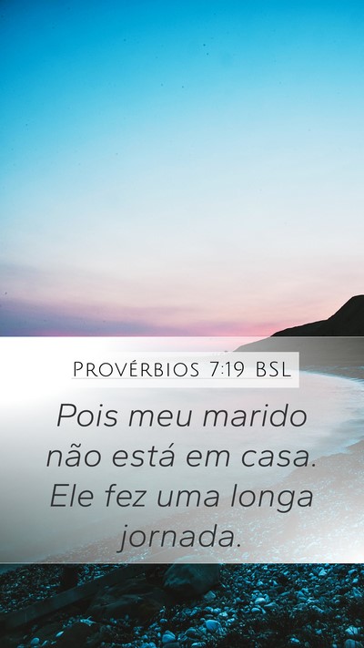 Provérbios 7:19 BSL Bible Verse Image