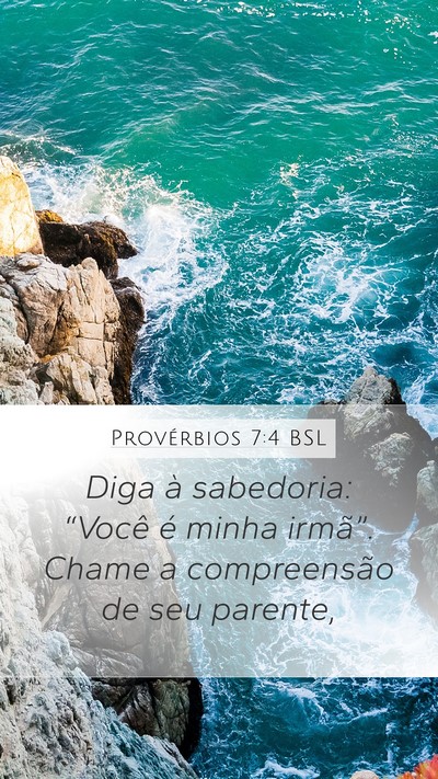 Provérbios 7:4 BSL Bible Verse Image