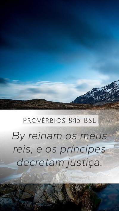 Provérbios 8:15 BSL Bible Verse Image