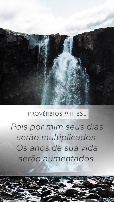 Provérbios 9:11 BSL Bible Verse Image