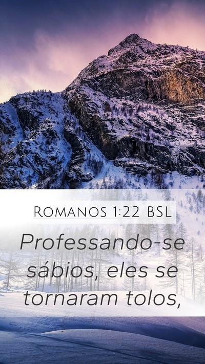 Romanos 1:22 BSL Bible Verse Image