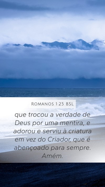 Romanos 1:25 BSL Bible Verse Image
