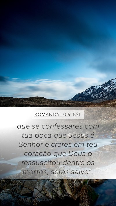Romanos 10:9 BSL Bible Verse Image