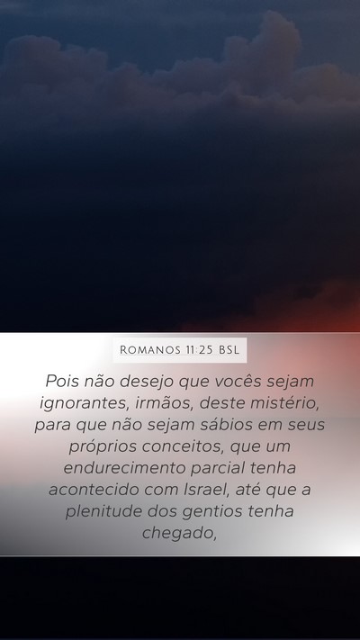 Romanos 11:25 BSL Bible Verse Image