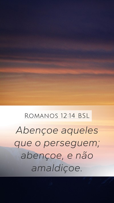 Romanos 12:14 BSL Bible Verse Image