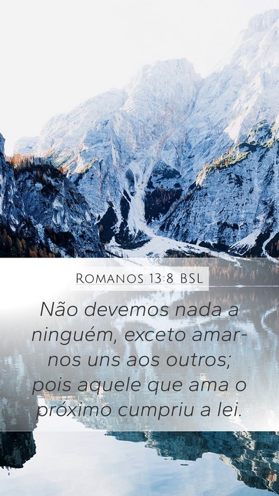 Romanos 13:8 BSL Bible Verse Image