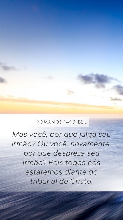 Romanos 14:10 BSL Bible Verse Image