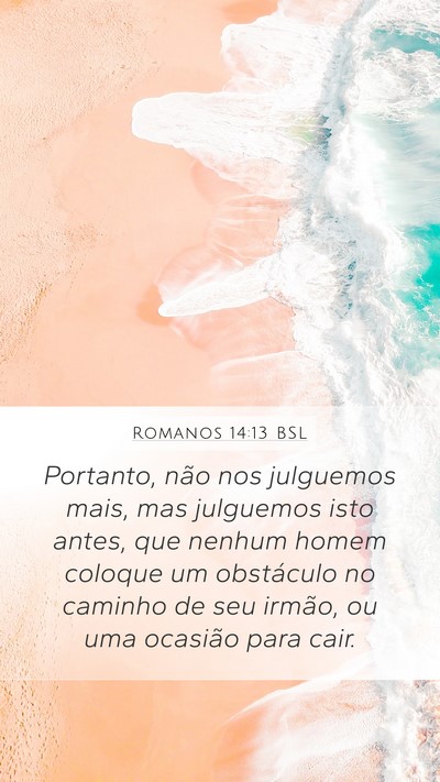 Romanos 14:13 BSL Bible Verse Image