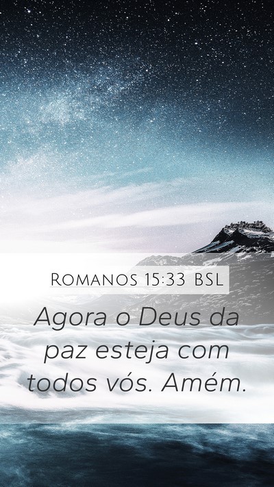 Romanos 15:33 BSL Bible Verse Image