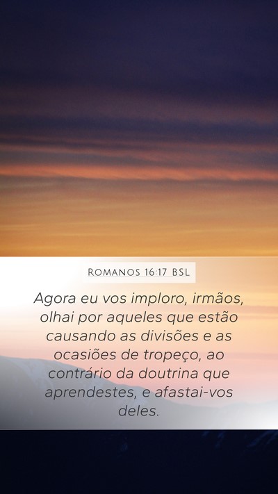 Romanos 16:17 BSL Bible Verse Image