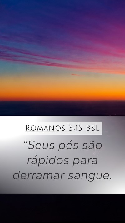 Romanos 3:15 BSL Bible Verse Image