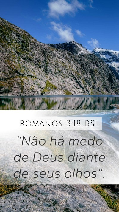 Romanos 3:18 BSL Bible Verse Image