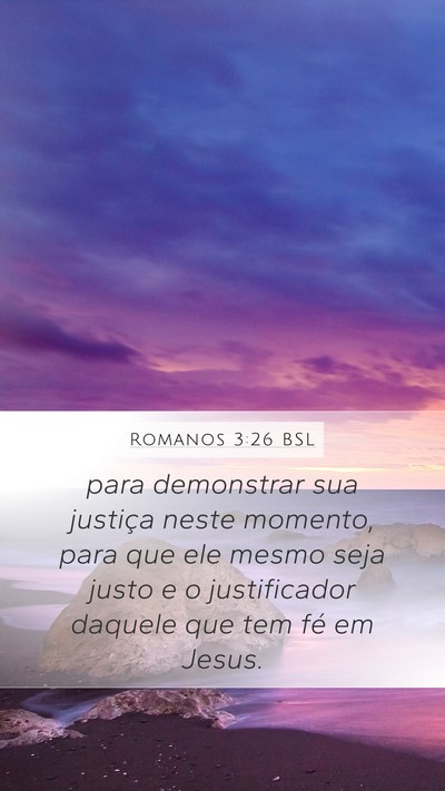 Romanos 3:26 BSL Bible Verse Image