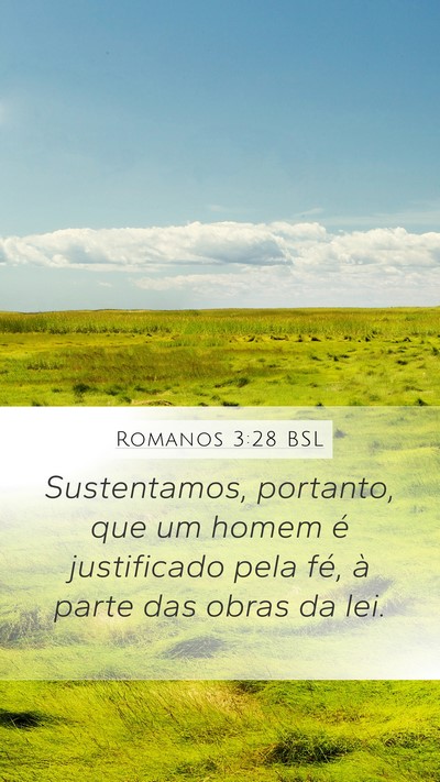 Romanos 3:28 BSL Bible Verse Image