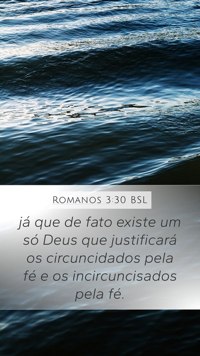 Romanos 3:30 BSL Bible Verse Image