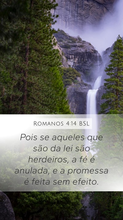 Romanos 4:14 BSL Bible Verse Image