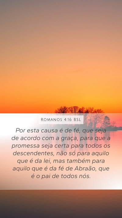 Romanos 4:16 BSL Bible Verse Image