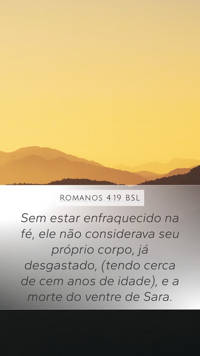 Romanos 4:19 BSL Bible Verse Image