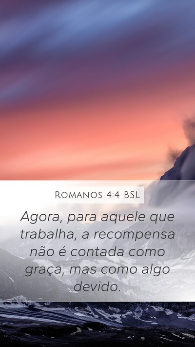 Romanos 4:4 BSL Bible Verse Image