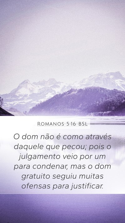 Romanos 5:16 BSL Bible Verse Image