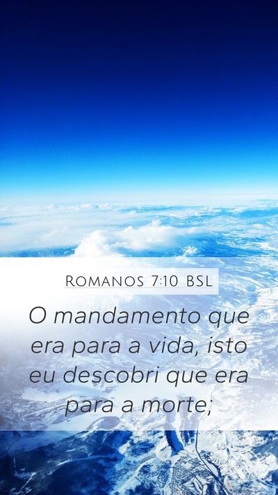 Romanos 7:10 BSL Bible Verse Image