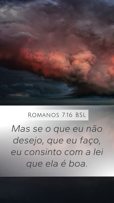 Romanos 7:16 BSL Bible Verse Image