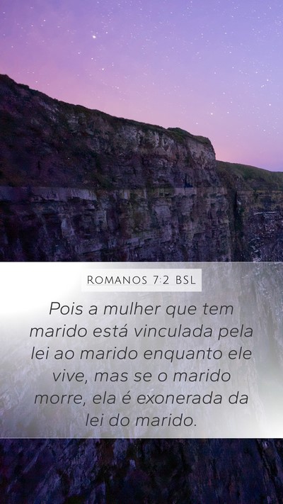 Romanos 7:2 BSL Bible Verse Image