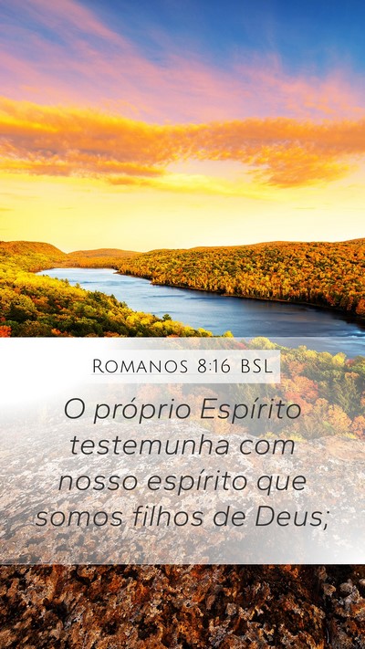 Romanos 8:16 BSL Bible Verse Image