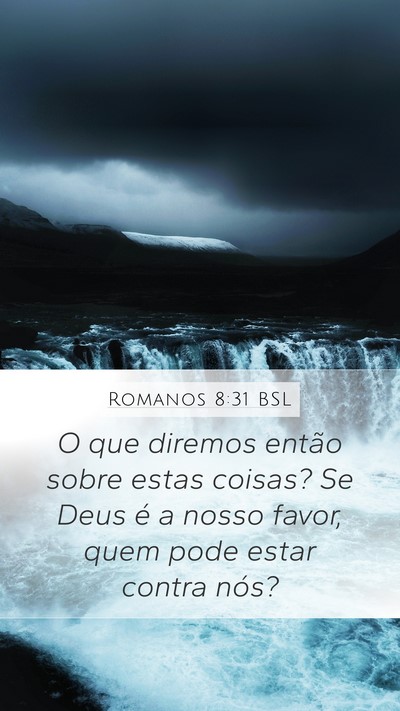 Romanos 8:31 BSL Bible Verse Image