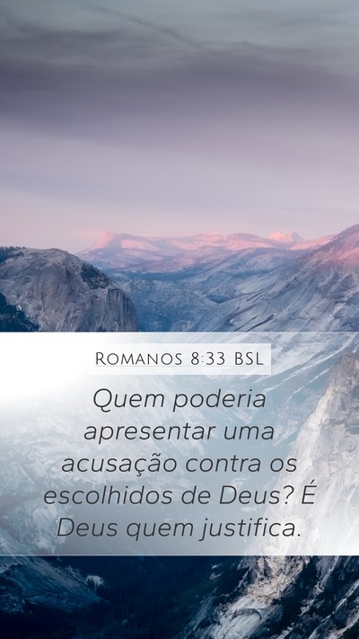 Romanos 8:33 BSL Bible Verse Image