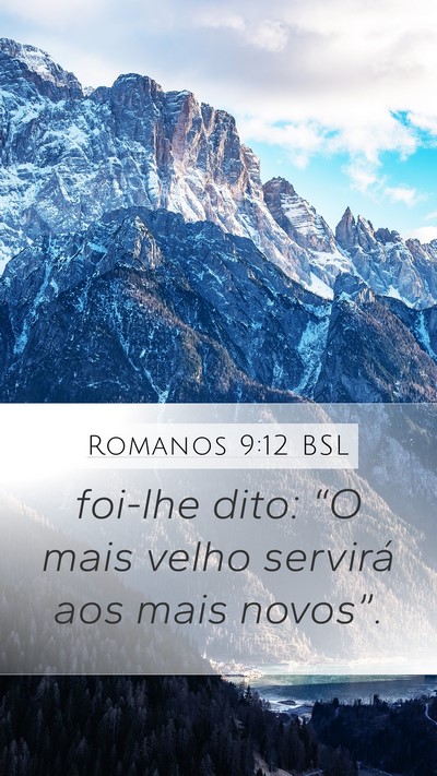 Romanos 9:12 BSL Bible Verse Image