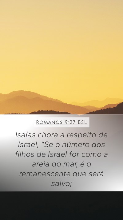 Romanos 9:27 BSL Bible Verse Image