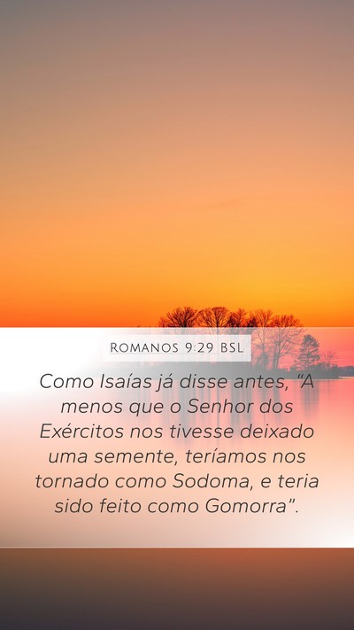 Romanos 9:29 BSL Bible Verse Image