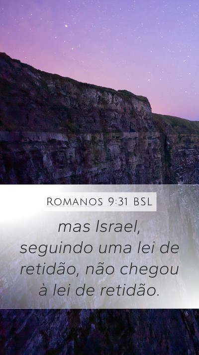 Romanos 9:31 BSL Bible Verse Image