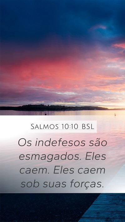 Salmos 10:10 BSL Bible Verse Image